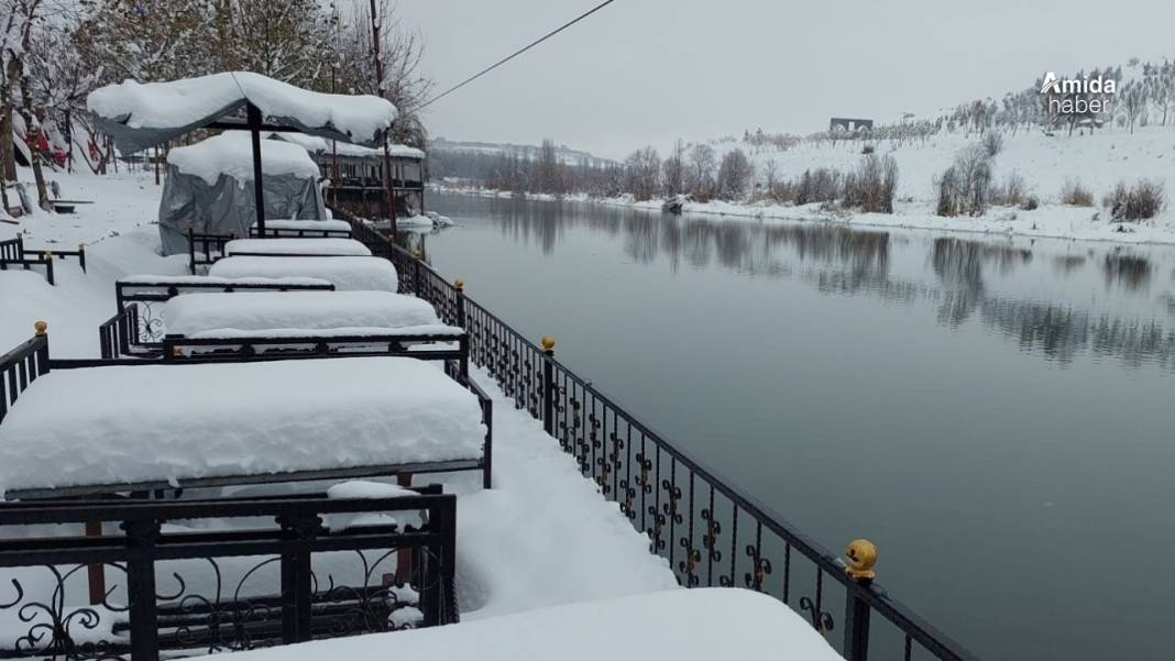 Dicle Nehri’nden muhteşem kış görüntüleri! 1